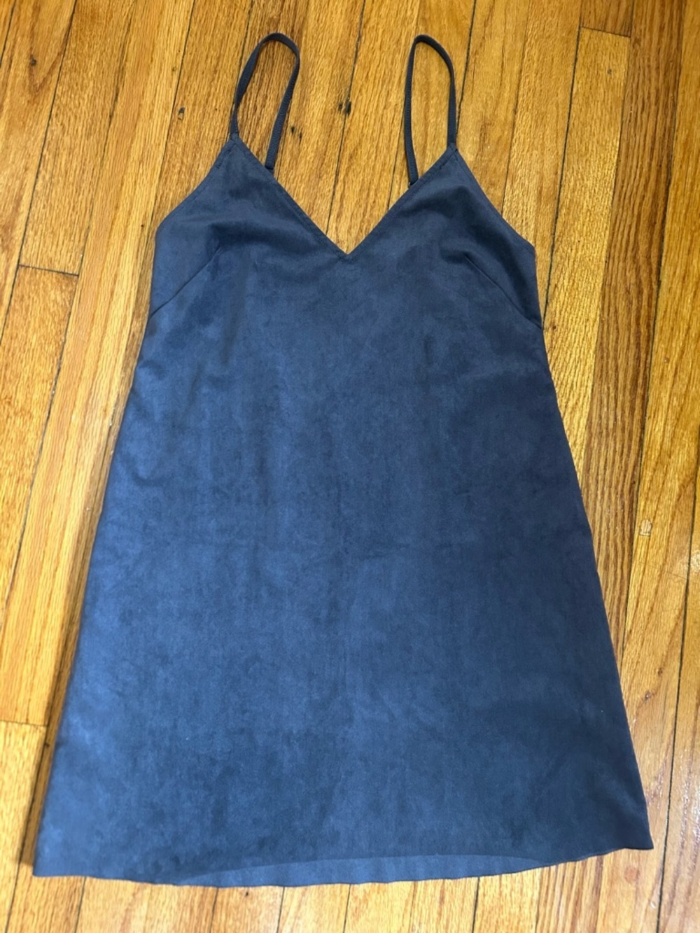Wilfred Free Womens Grey Faux Suede Sleeveless Mini Bodycon Dress Sz S